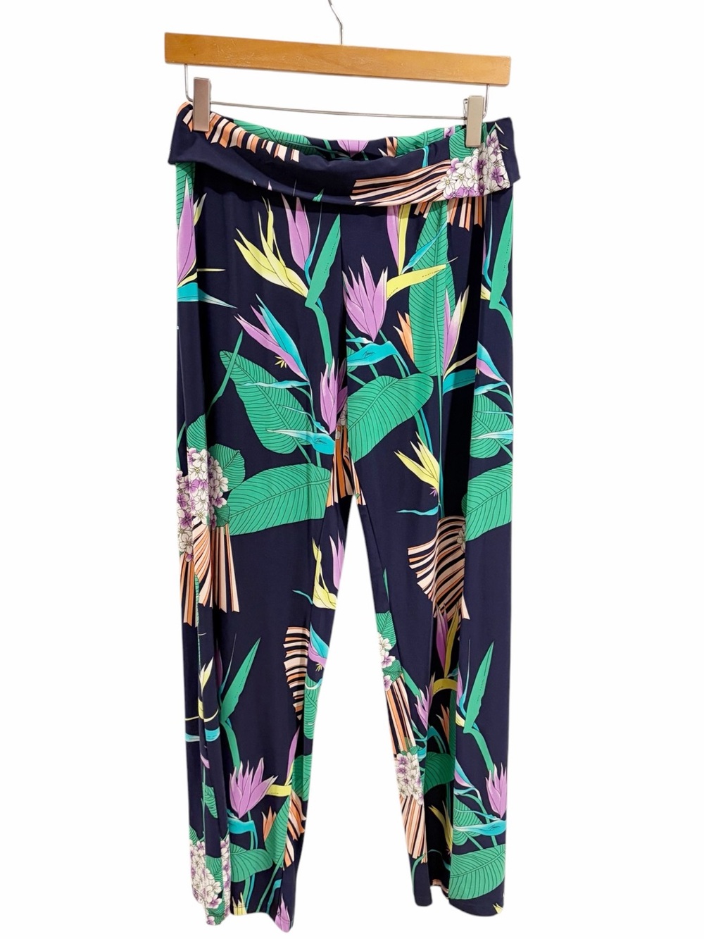 NWT Trina Turk Midnight Paradise Swim Coverup Wide Leg Pants size XS - Picture 2 of 7